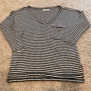 Madwell-XS 3/4 sleeve Striped Top- NWOT