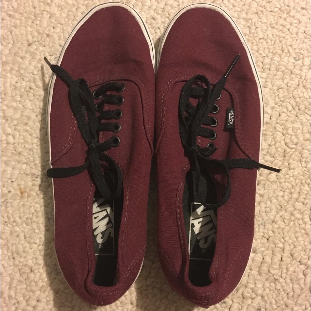 Vans off the wall red