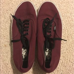 Vans off the wall red