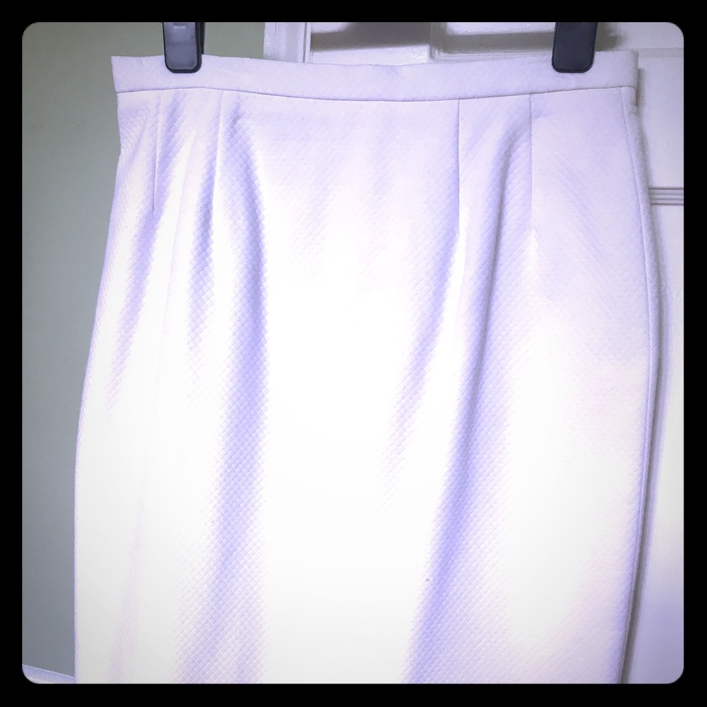 White pique skirt