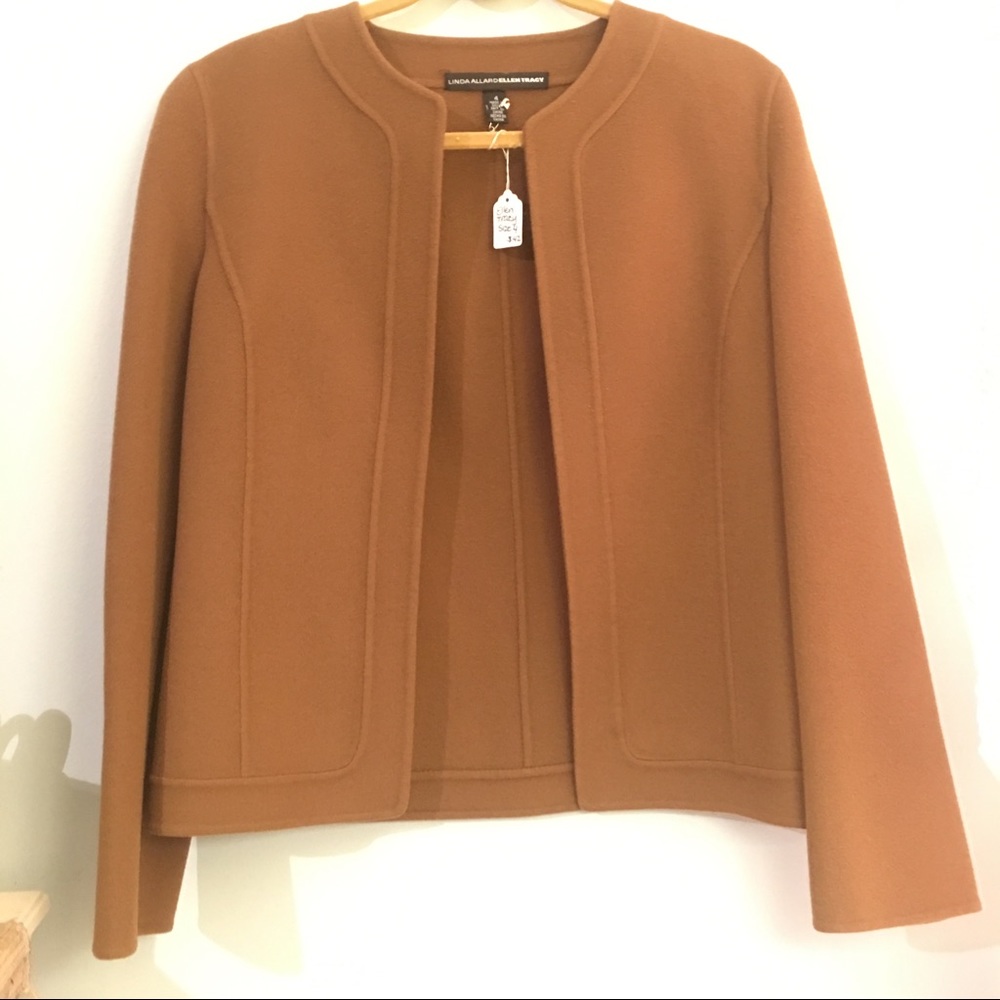 Vintage Linda Allard Ellen Tracy 100% Wool Jacket
