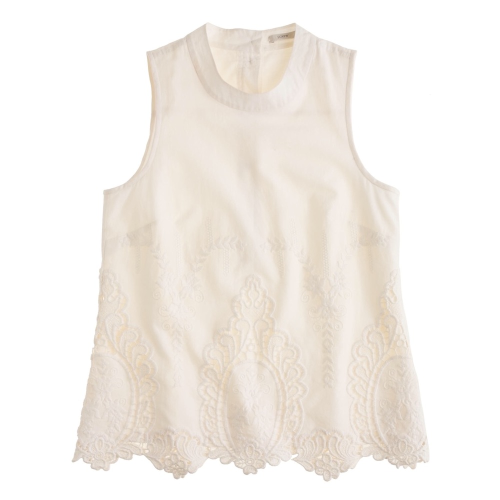 J. Crew embroidered blouse