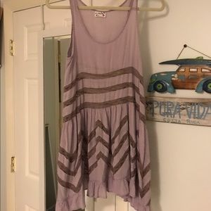 swingy lace inset tunic (Free People)