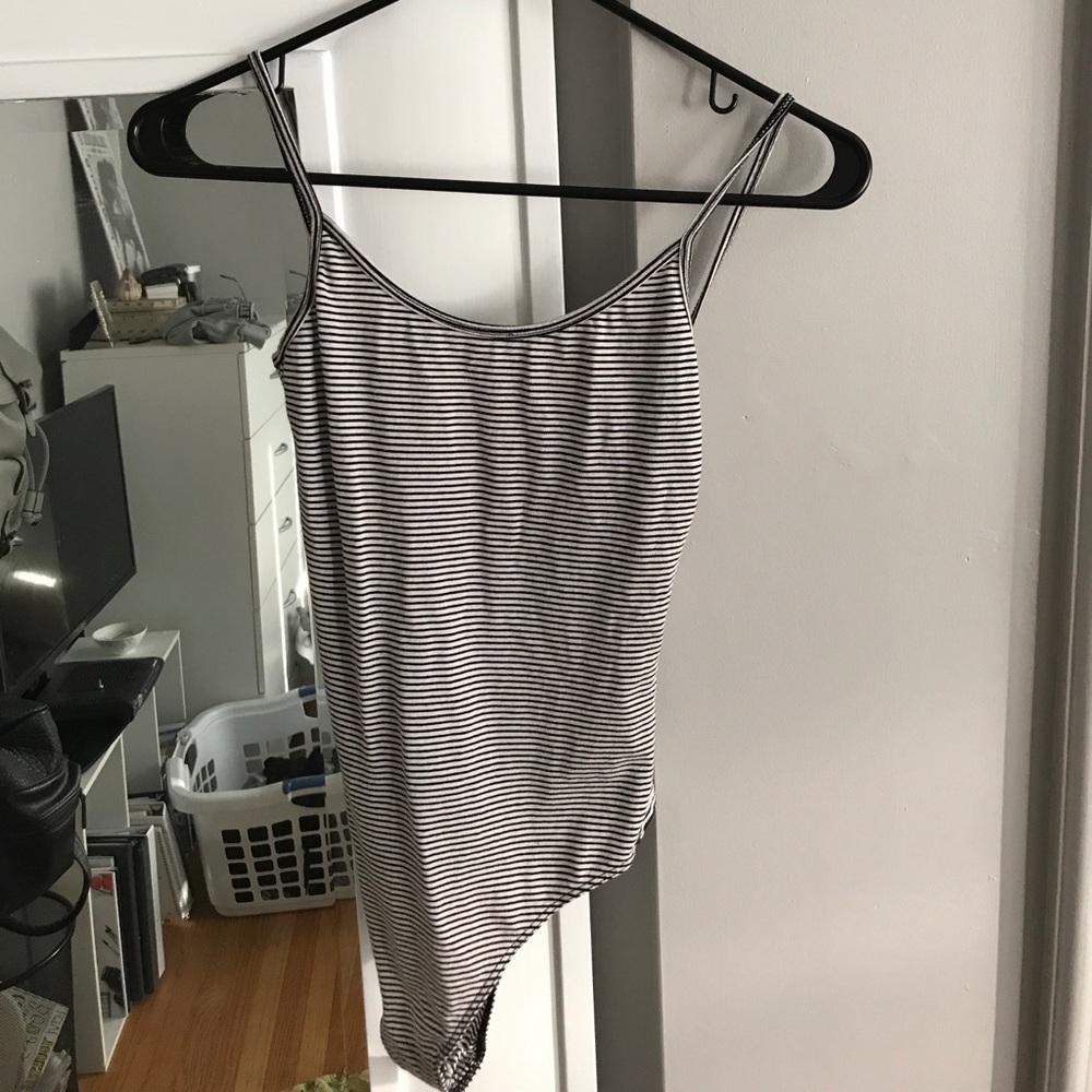 Brandy Melville Striped Bodysuit