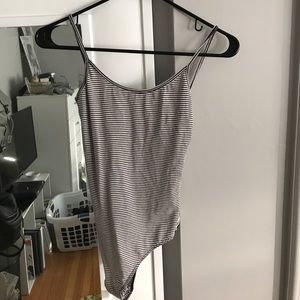 Brandy Melville Striped Bodysuit