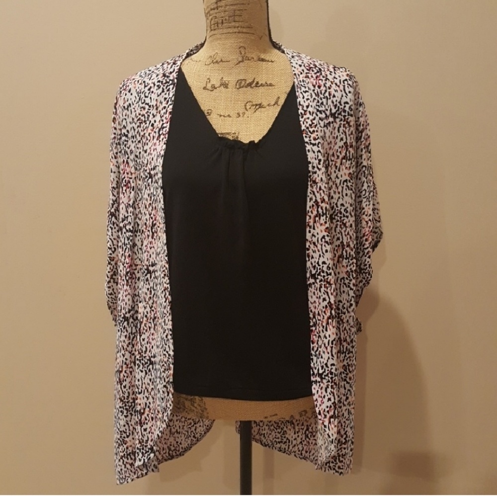 Bella Luxx Adelaide print cardigan NWT AS