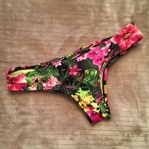 Cheeky tropical floral bikini bottom