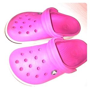 Pink crocs. Lightly used.