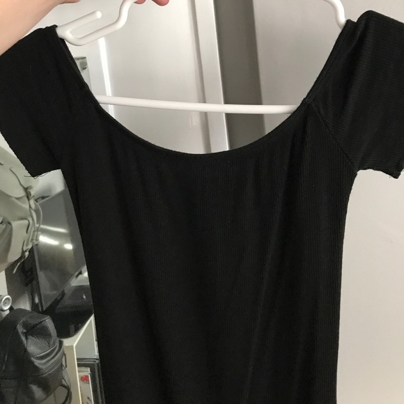 Brandy Melville Black Off the Shoulder Bodysuit - Picture 2 of 2