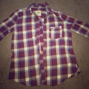 Hollister plaid shirt
