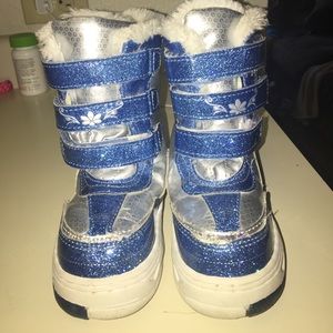 Frozen snow boots