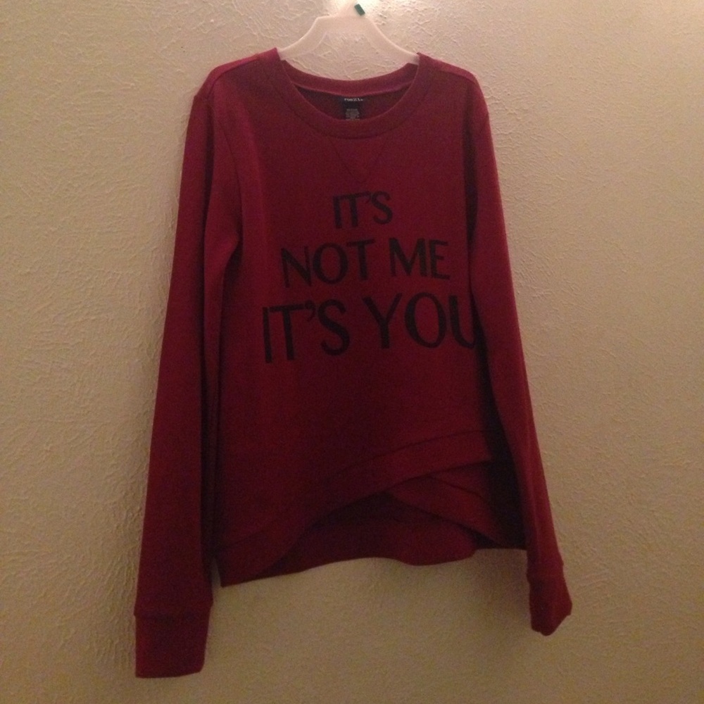 Red long sleeve shirt