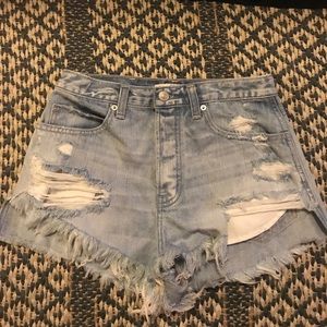 Distressed shorts!