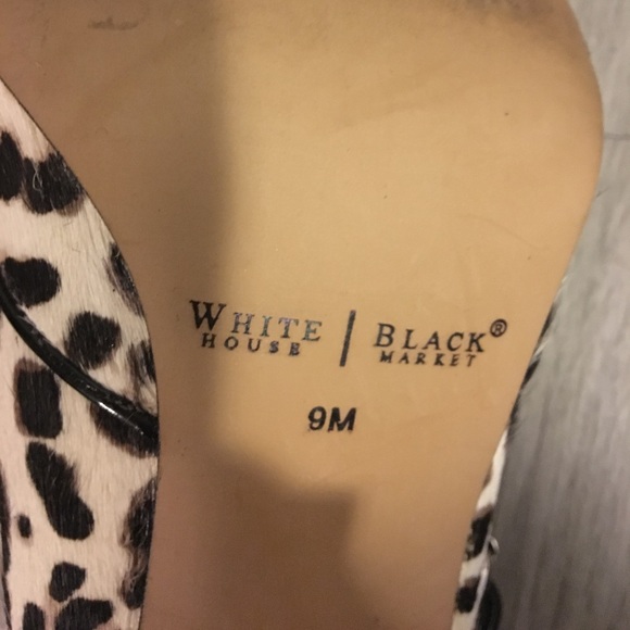 White House Black Market size 9 leopard pumps - Picture 6 of 6