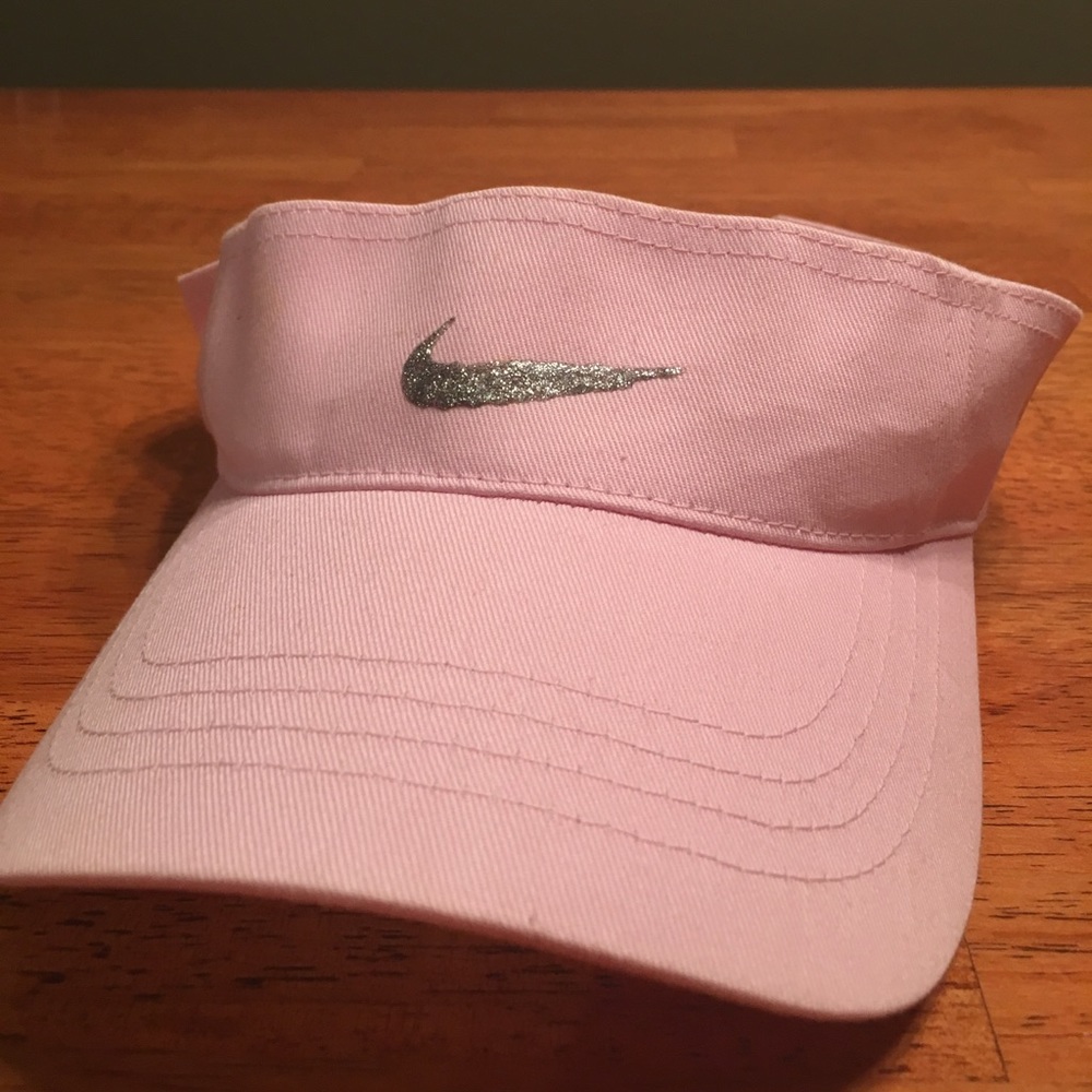 Pink Visor (no brand) with Nike Swoosh