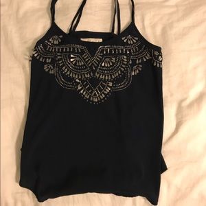 Metallic embellished Tank top