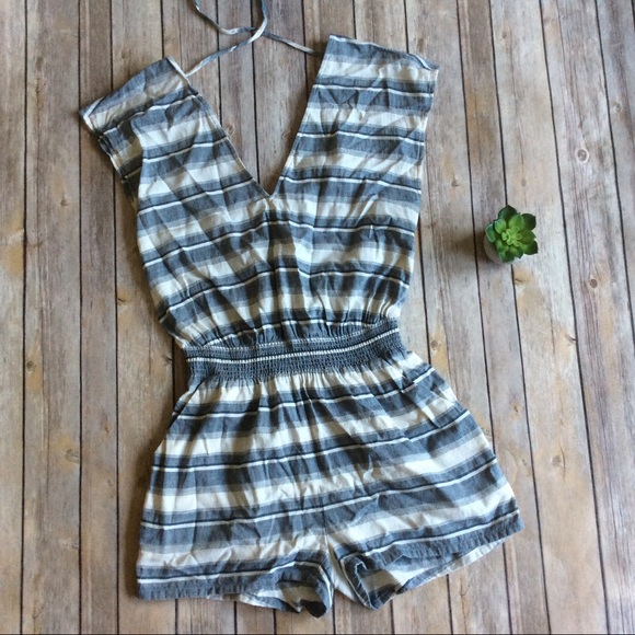 Madewell Pants - Madewell Striped Cotton Romper size XS