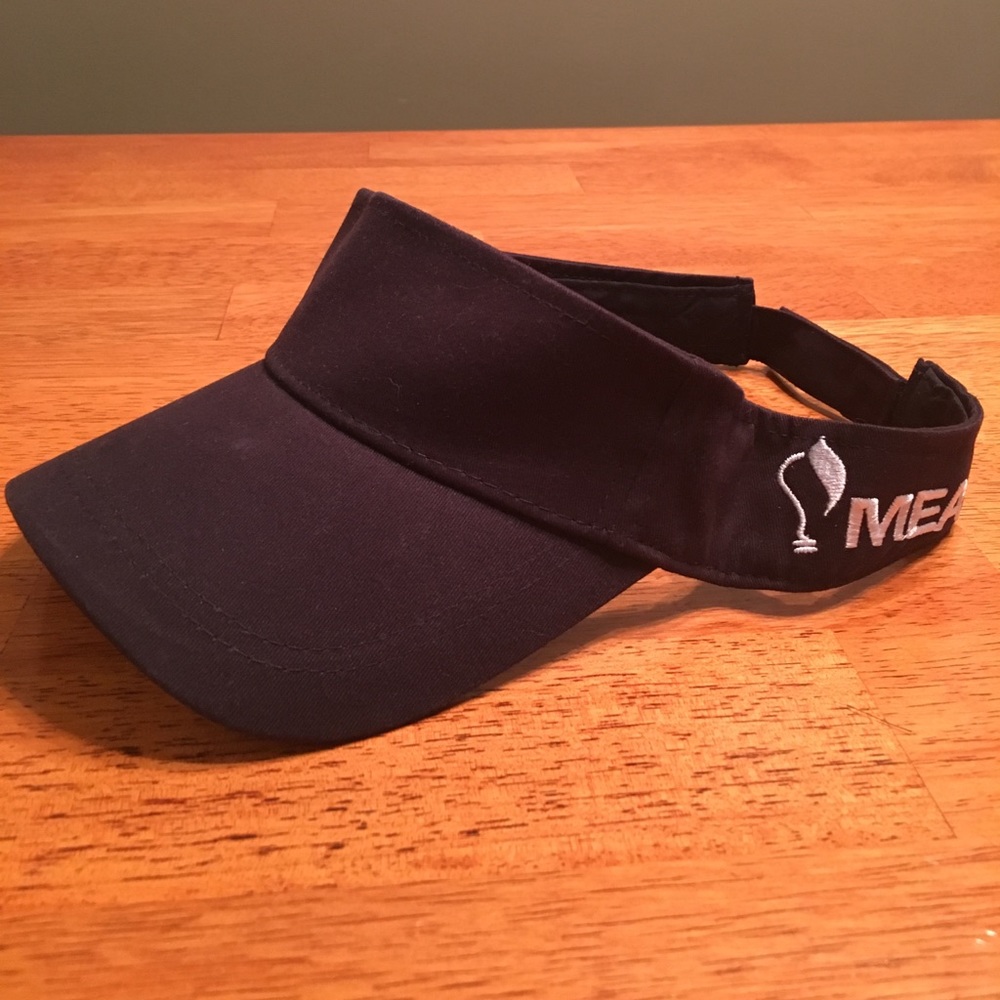 Black MEA Visor with Velcro adjustable back