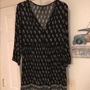 Black patterned dress
