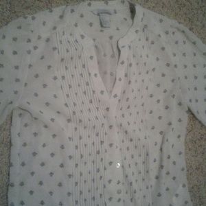 H&M button up blouse, size 2