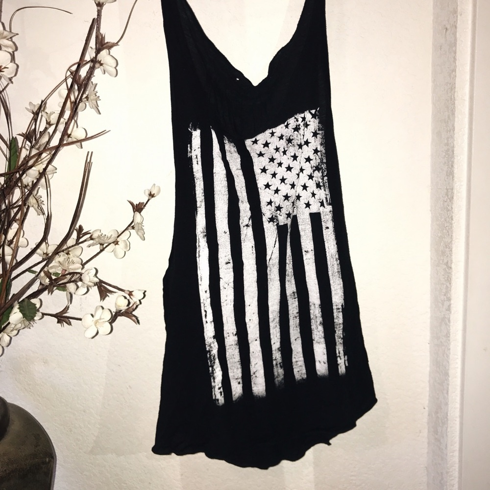 Forever21 Black&White Flag t-shirt