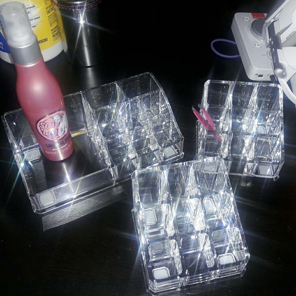 Premium acrylic makeup organizers