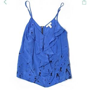 Silence and noise silk zipper tank top