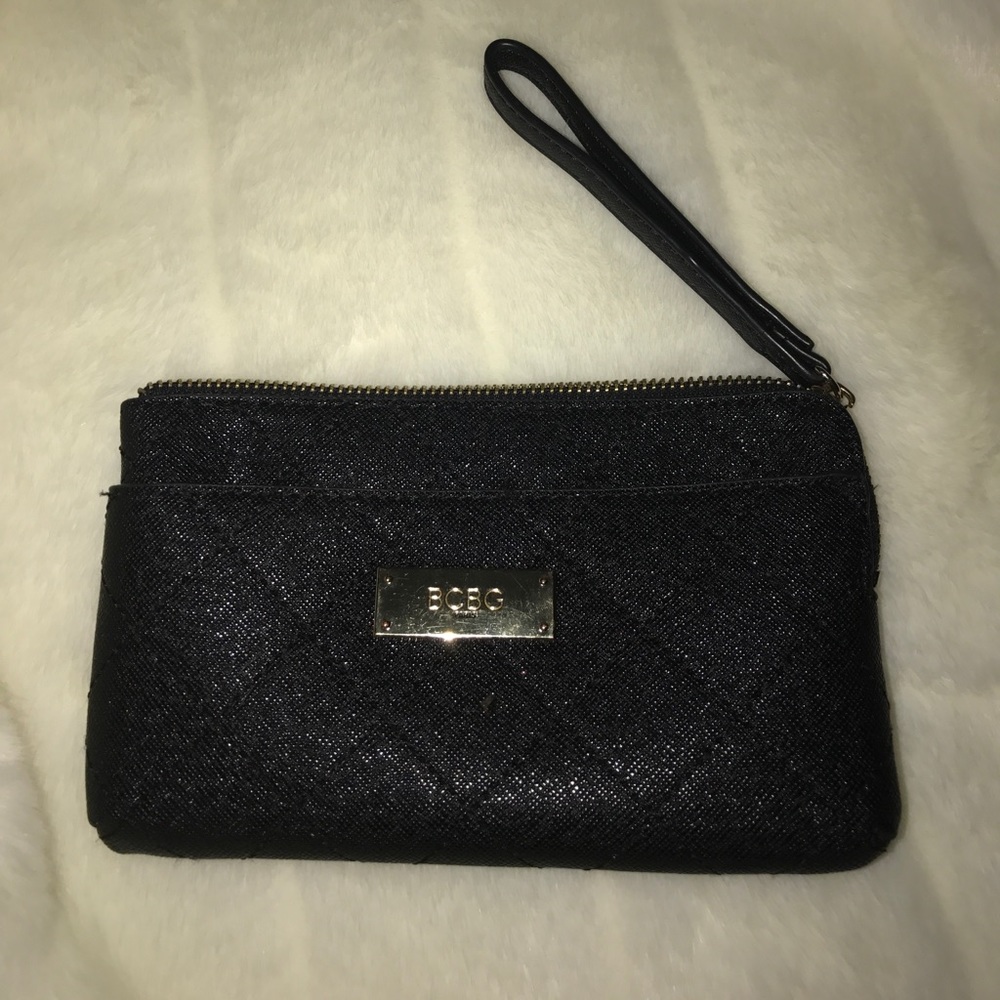 BCBG Faux letter wallet Wristlet