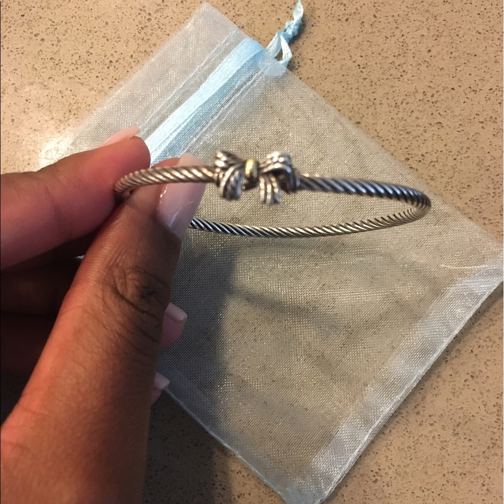 Authentic David Yurman Bow Tie Bracelet with Gold