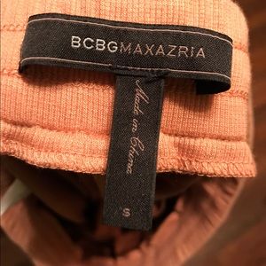 BCBG Faux Suede Jog Pants Size S.  Soft Peach Pink