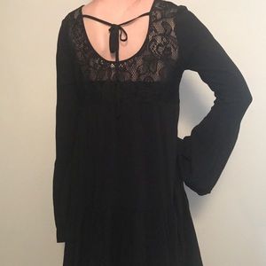 Black bohemian dress