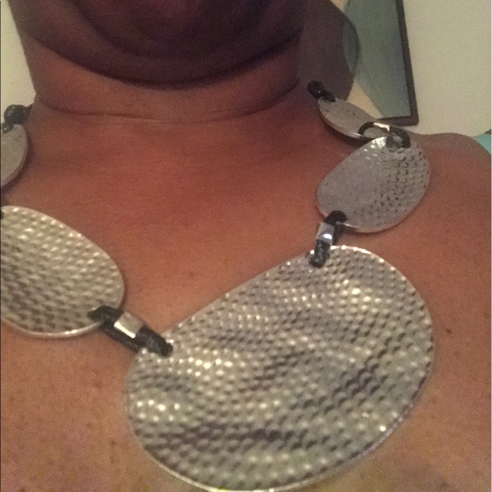 Silver tone necklace... purchased from macy's