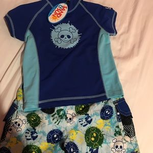 Toddler Boys Swimsuit & Rashguard