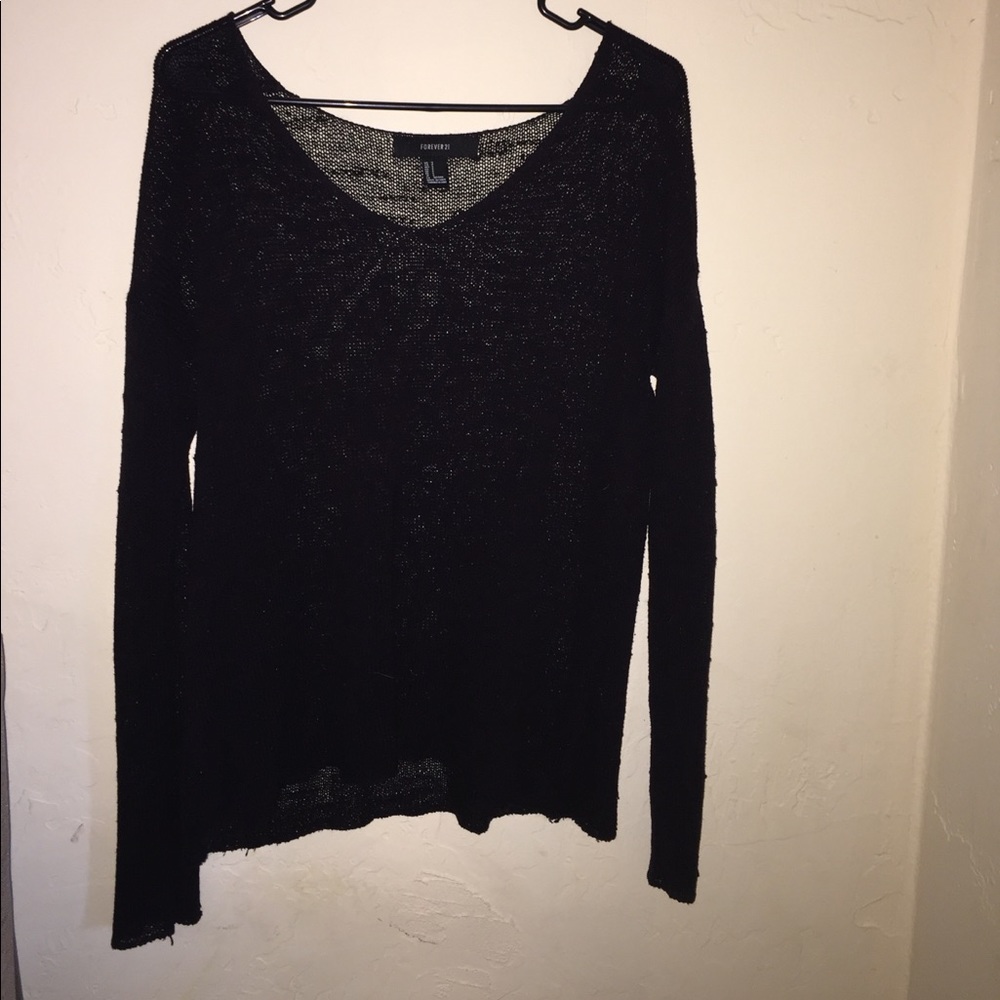Sheer Forever 21 Sweater