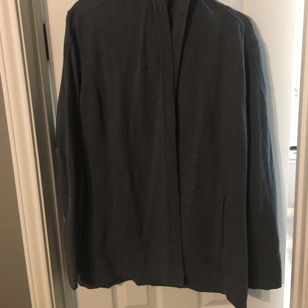 The North Face hooded jacket.