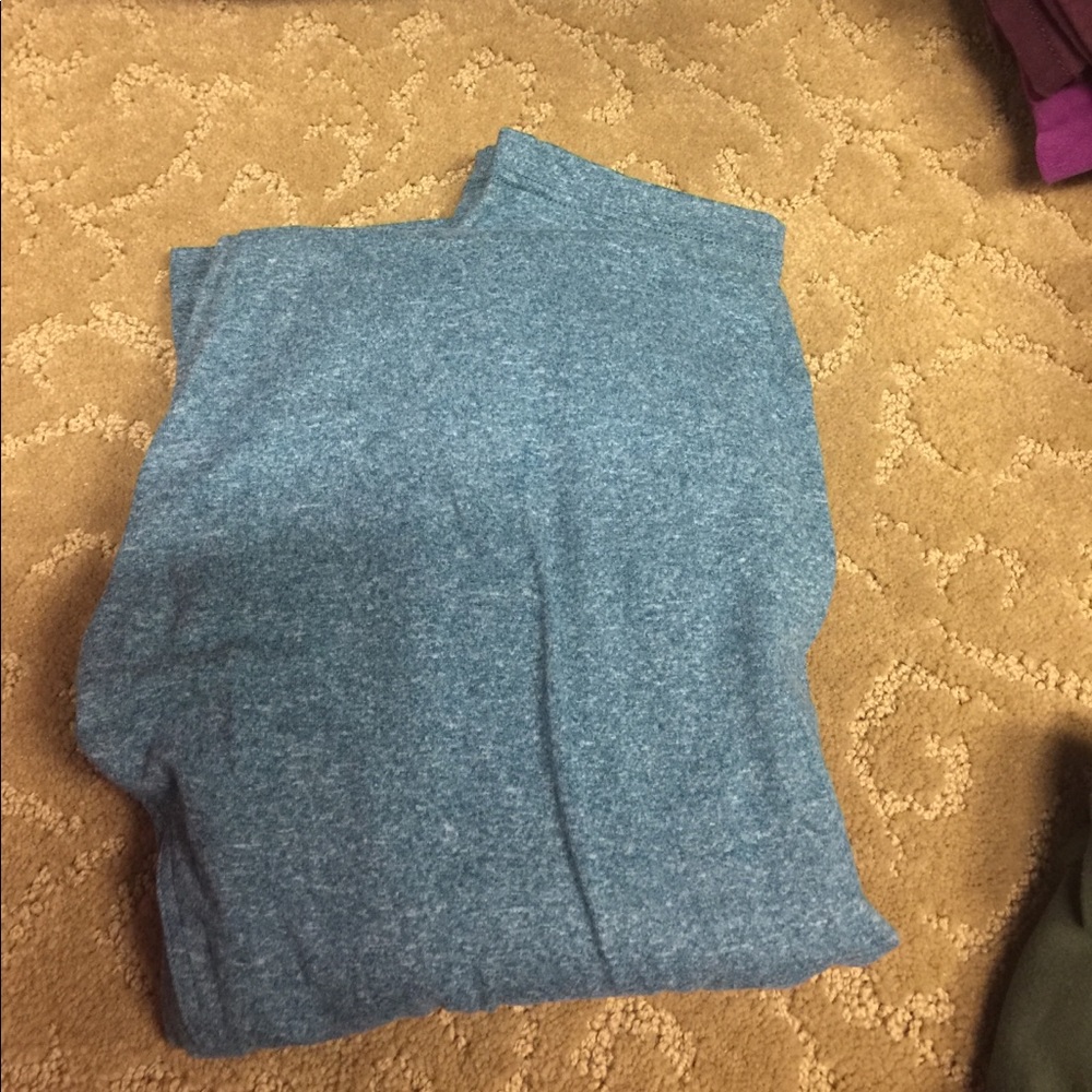 Blue heathered leggings