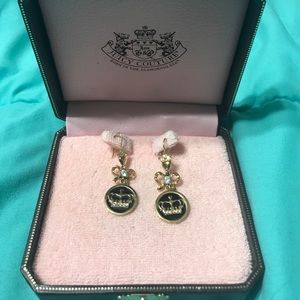 Gold juice couture earrings
