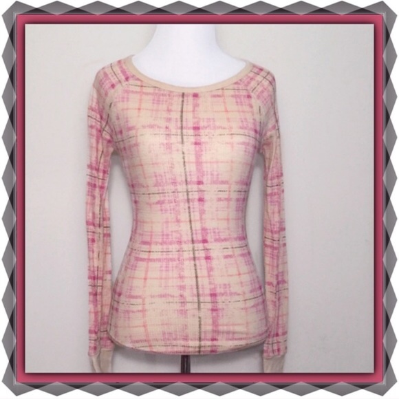 Lightweight💲⬇️💲 thermal material plaid top - Picture 1 of 2