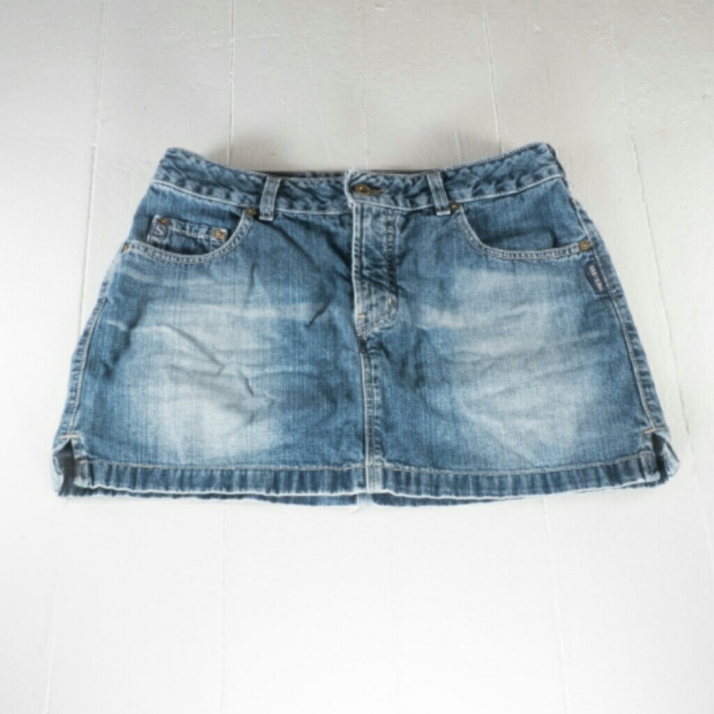 Silver Jeans Skirt