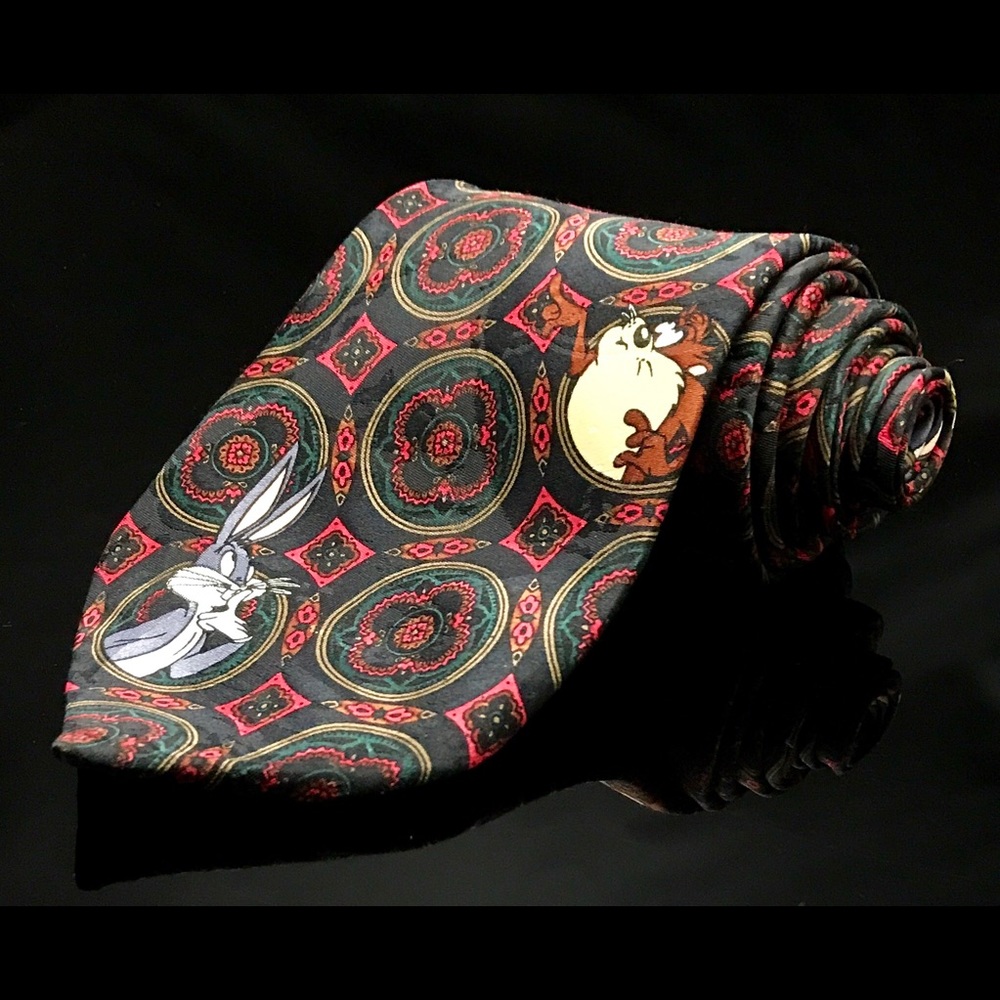 Bugs Bunny Taz  tasmanian devil Loony Tunes Tie