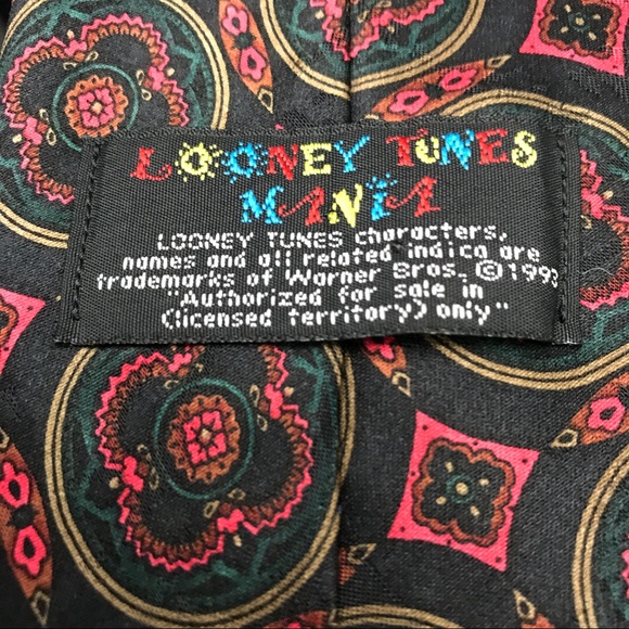 Bugs Bunny Taz  tasmanian devil Loony Tunes Tie - Picture 4 of 5