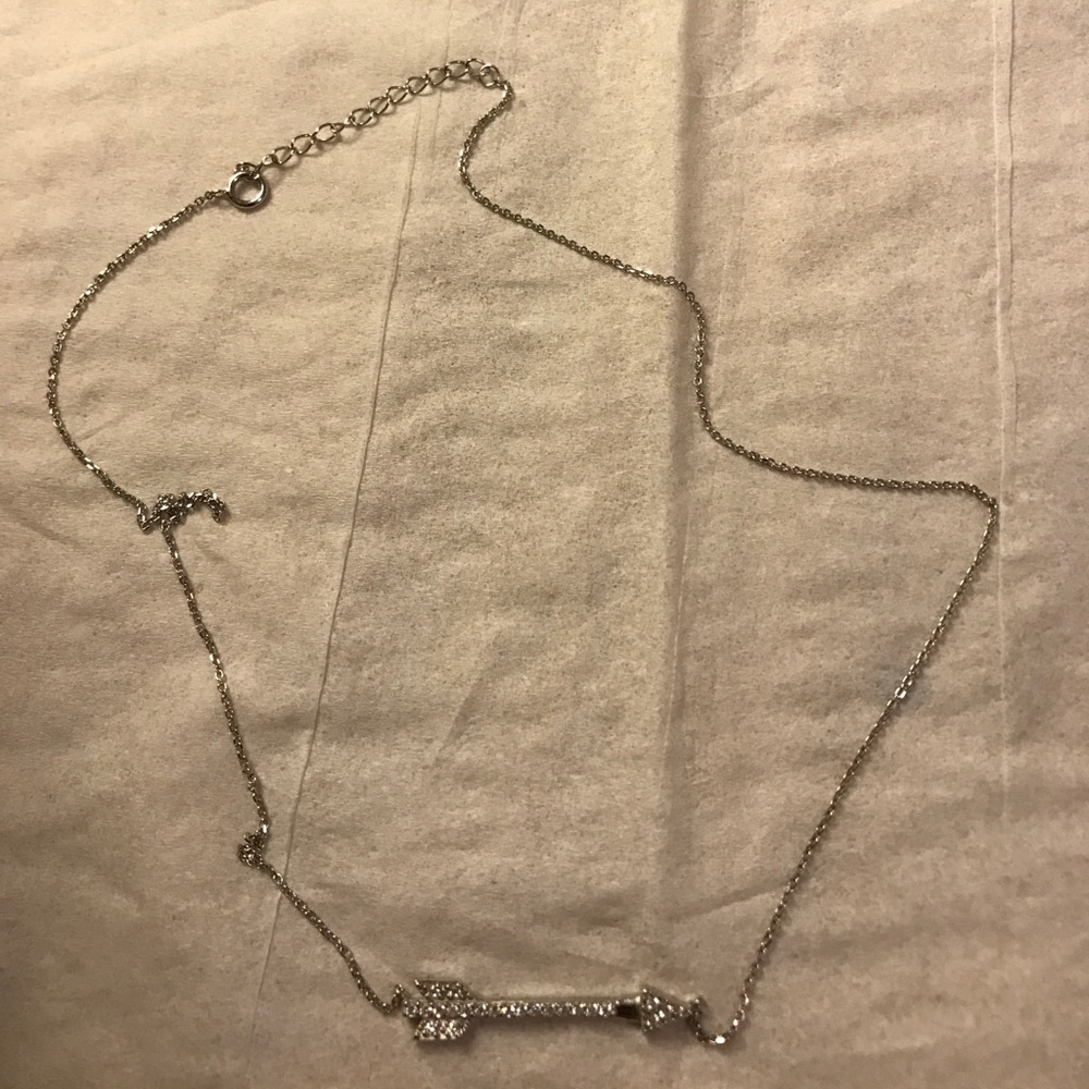 ARROW NECKLACE CZ STERLING SILVER