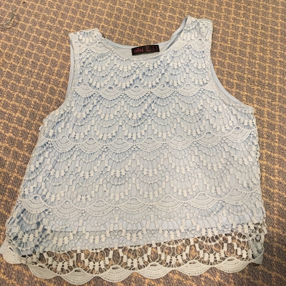 Blue summer crop top!