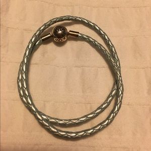 Light blue leather Pandora