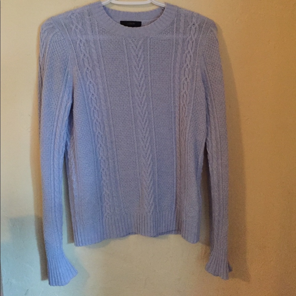 Light Purple J. Crew Bell Sleeved Sweater
