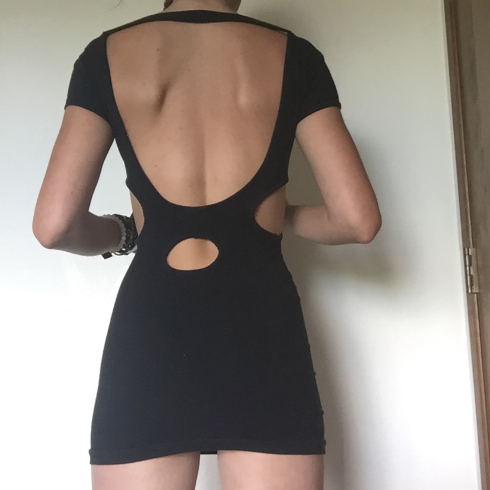 LF Back Cut Outs Little Black Dress