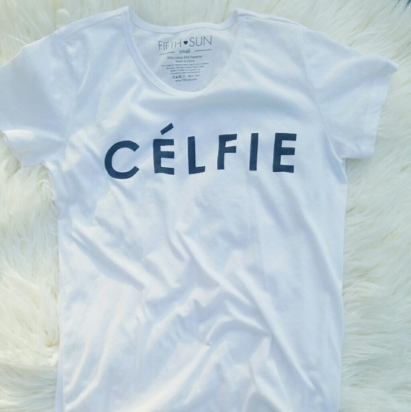 Fifth Sun Tops - Celfie Graphic Tee Fifth Sun Tops - Celfie Graphic Tee