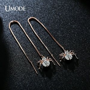 Spider drop earrings