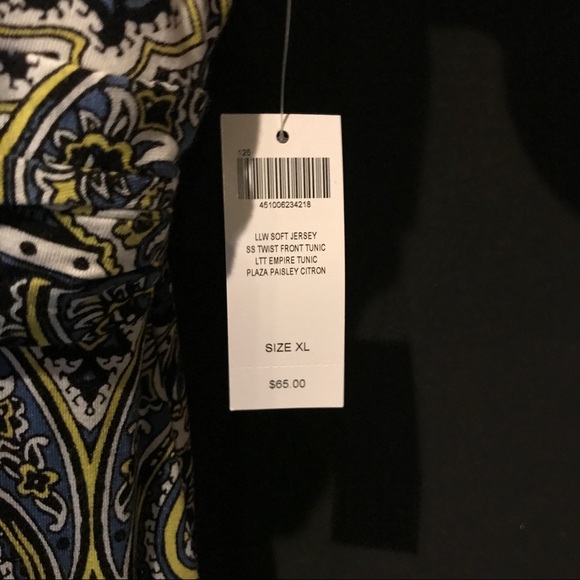 Soma Paisley Short Sleeve Twist V-Neck Dress - Picture 3 of 4