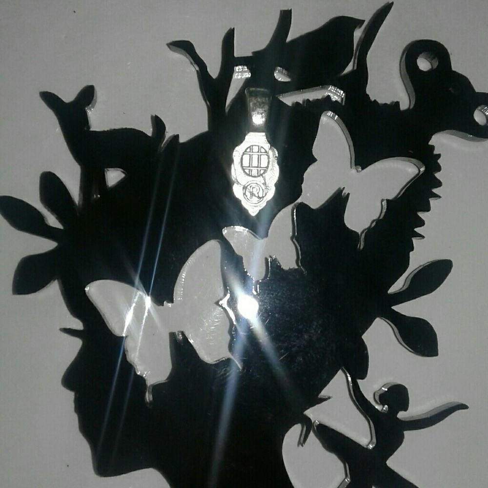 Lazer Cut Lady Ought Pendant - Picture 3 of 4